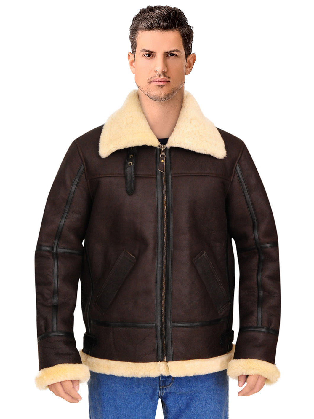 Men's Flyer Prime Shearling Leather Jacket