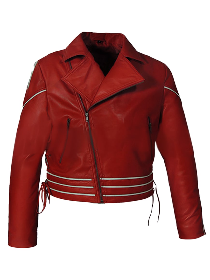 Men’s Freddie Mercury Red Real Leather Jacket