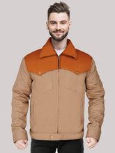 Load image into Gallery viewer, Men&#39;s Spunky Light-Brown Cotton Trucker Jacket
