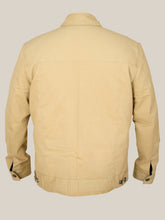 Load image into Gallery viewer, Men&#39;s Striking Beige Cotton Trucker Jacket
