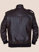 Load image into Gallery viewer, Men&#39;s Supreme Brownish Leather Bomber Jacket
