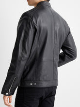 Load image into Gallery viewer, Mens Notch Collar Biker Jacket
