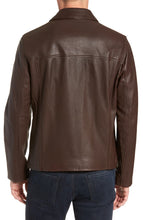 Load image into Gallery viewer, Men Brown Biker Leather Stylish Jacket
