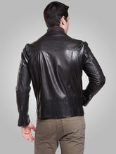 Load image into Gallery viewer, Mens Biker Stylish Black Jacket
