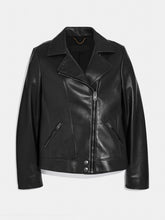 Load image into Gallery viewer, Metal Black Womens Leather Jacket - Boneshia.com
