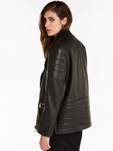 Load image into Gallery viewer, Over-Sized Style Women&#39;s Black Faux Leather Jacket
