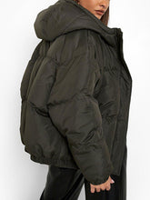 Load image into Gallery viewer, Raglan Puffer Hooded Jacket
