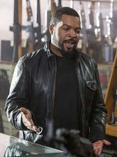 Load image into Gallery viewer, Ice Cube Ride Along Black Leather Biker Jacket
