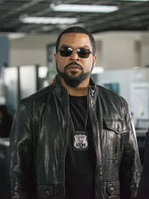 Load image into Gallery viewer, Ice Cube Ride Along Black Leather Biker Jacket
