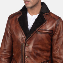 Load image into Gallery viewer, Newly Brown Fur Leather Coat
