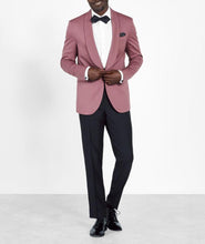 Load image into Gallery viewer, Mens Two Piece Rose Pink Velvet Jacket Tuxedo
