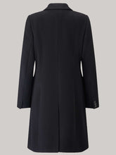 Load image into Gallery viewer, Slim Longline Black Women Coat
