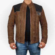 Load image into Gallery viewer, Han Solo A Star Wars Story Brown Leather Jacket
