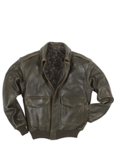 Load image into Gallery viewer, Airforce A-2 Flight Bomber Jacket – Boneshia
