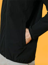 Load image into Gallery viewer, Black Hooded Jacket For Men
