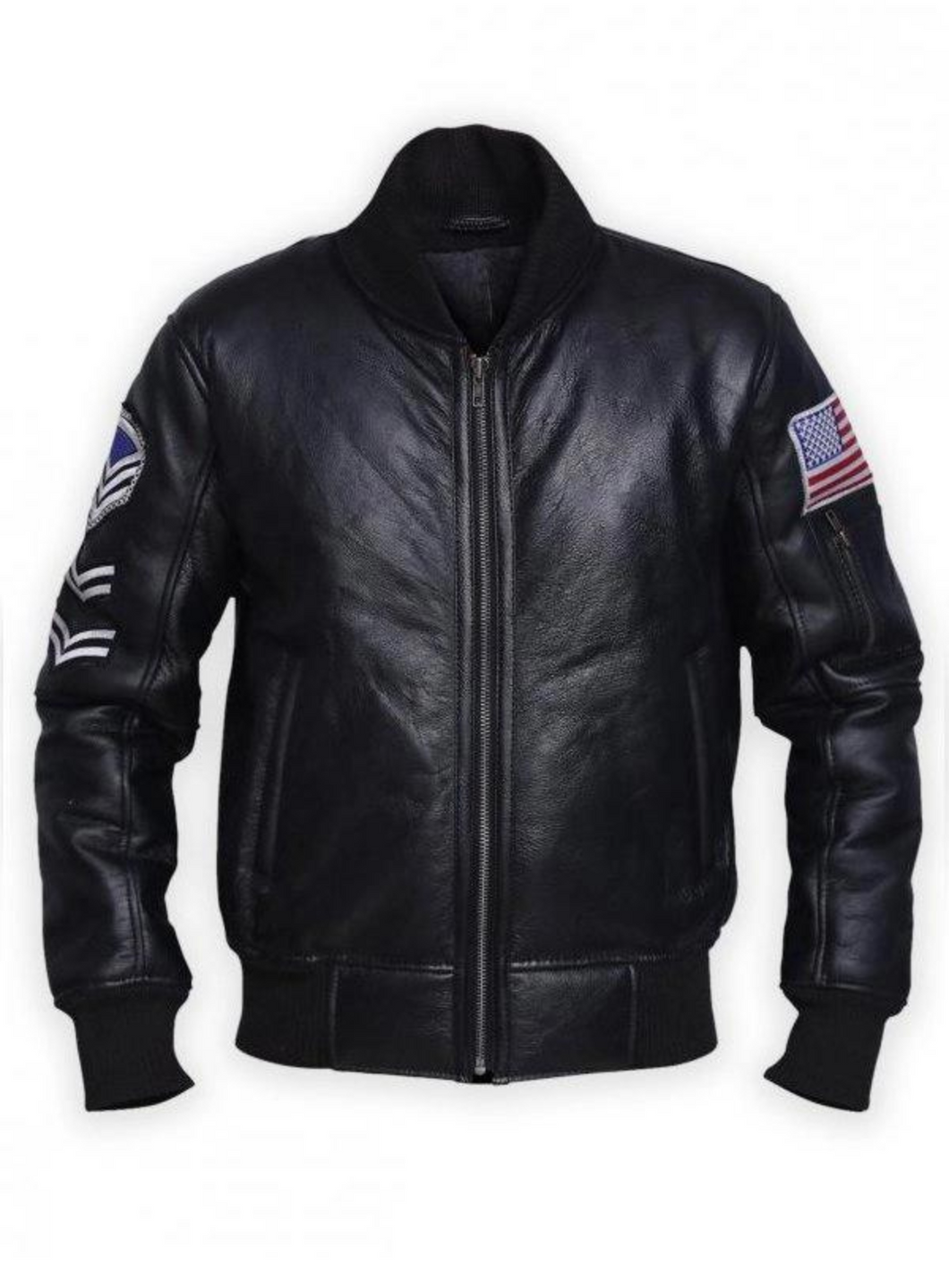Men’s American Flag Leather Jacket
