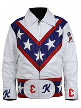 Load image into Gallery viewer, Evel Knievel Daredevil Leather Jacket
