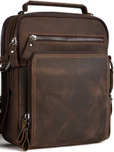 Load image into Gallery viewer, Men Vintage Shoulder Genuine Leather Handbag
