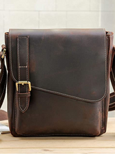 Load image into Gallery viewer, Men&#39;s Genuine Leather Messenger Bag
