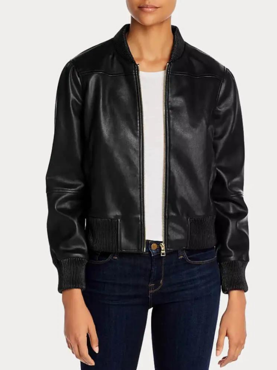 Women’s Black Bomber Real Leather Jacket