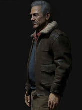 Load image into Gallery viewer, Uncharted 4 Richard Mcgonagle Brown Leather Jacket – Boneshia
