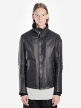 Load image into Gallery viewer, Men Black Stylish Leather Biker Jacket
