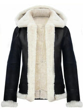 Load image into Gallery viewer, Women Hooded Shearling Jacket
