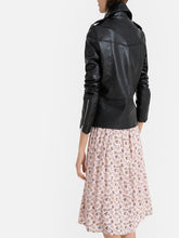 Load image into Gallery viewer, asymmetrical Women Blaack Leather Jacket - Boneshia

