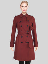 Load image into Gallery viewer, Petite Saskia Trench Coat | Women Red Petite Saskia Trench Coat
