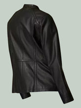 Load image into Gallery viewer, Women&#39;s Black Faux Leather Jacket
