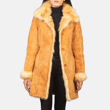 Load image into Gallery viewer, Distressed Beige Leather Coat
