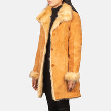 Load image into Gallery viewer, Distressed Beige Leather Coat
