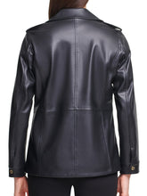 Load image into Gallery viewer, Womens New Asymmetrical Motercycle Leather Jacket
