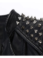 Load image into Gallery viewer, Women’s Punk Stylish Studded Leather Jacket
