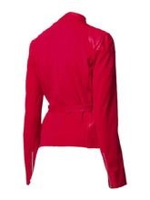 Load image into Gallery viewer, Women’s Fashion Red Leather Jacket

