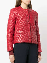Load image into Gallery viewer, Women&#39;s Quilted Red Jacket
