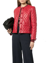 Load image into Gallery viewer, Women&#39;s Quilted Red Jacket
