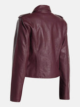 Load image into Gallery viewer, Women’s Petite Real Leather Motorist Jacket
