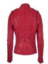 Load image into Gallery viewer, Womens Moto Brando Leather Biker Jacket
