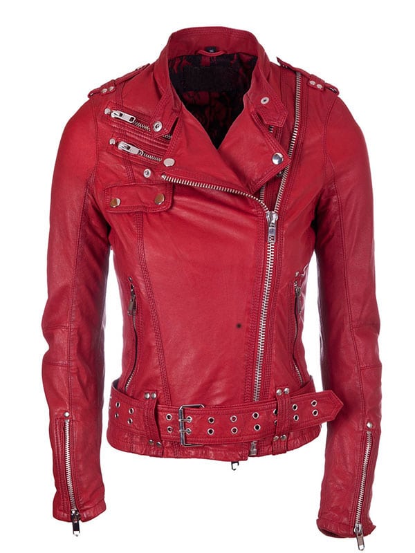Womens Moto Brando Leather Biker Jacket