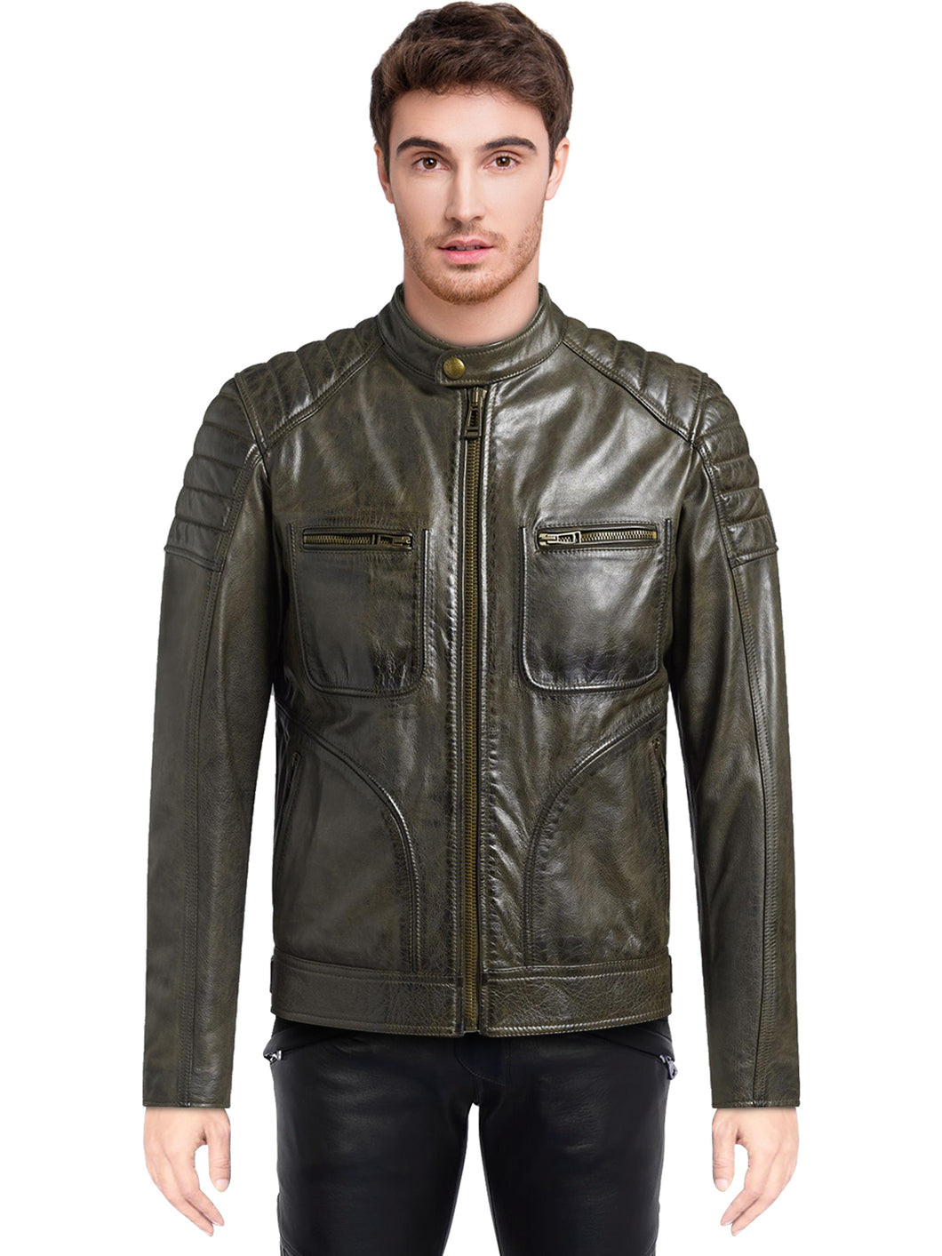 Men's Weybridge Black Leather Jacket