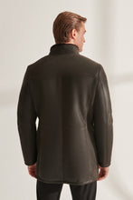 Load image into Gallery viewer, Mens Dark Brown Authentic Shearling Leather Coat
