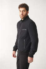 Load image into Gallery viewer, Men&#39;s Matt Black Suede Leather Jacket
