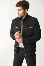Load image into Gallery viewer, Men&#39;s Matt Black Suede Leather Jacket
