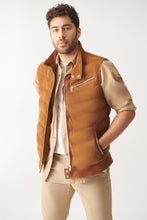 Load image into Gallery viewer, Men&#39;s Casual Tan Suede Leather Vest
