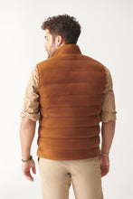 Load image into Gallery viewer, Men&#39;s Casual Tan Suede Leather Vest

