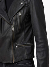 Load image into Gallery viewer, Womens Leather Cargo Biker Jacket
