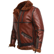 Load image into Gallery viewer, RAF American Style Military Leather Jacket
