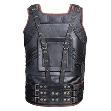 Load image into Gallery viewer, The Dark Knight Rises Military Tactical Tom Hardy Halloween Mens Leather Vest
