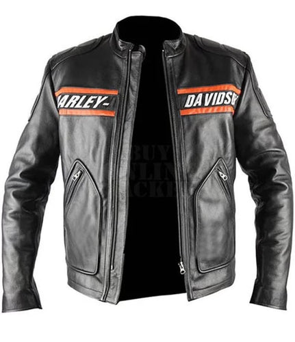 Bill Goldberg Harley Davidson Premium Quality Biker Jacket